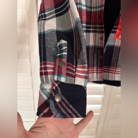 NWT Orvis Pinnacle Shirt Jacket Plaid Women’s Medium Classic Collection Snap Top - Picture 13 of 14